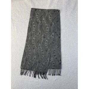 CASHMINK V Fraas Paisley Pattern Scarf with Fringe 100% Cashmere Made in Germany